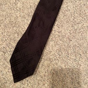 Burberry Black Plaid Tie